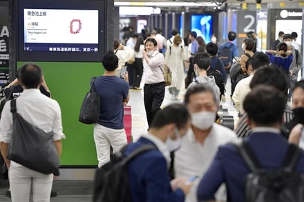 Động đất gây ảnh hưởng đến hoạt động đường sắt tại Nhật Bản. (Nguồn: japantimes.co.jp)