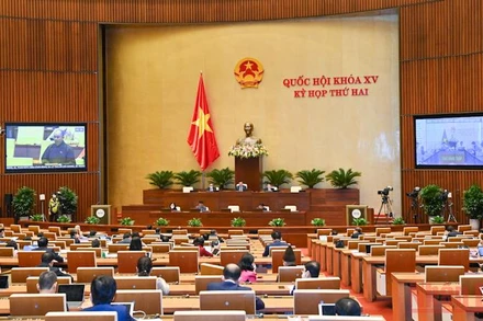 Quang cảnh phiên làm việc ngày 30/10 của Quốc hội. Ảnh: DUY LINH