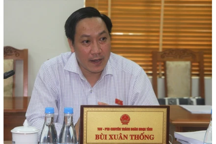 Đại biểu Bùi Xuân Thống góp ý kiến về kế hoạch cơ cấu lại nền kinh tế giai đoạn 2021-2025, tại phiên thảo luận tổ.