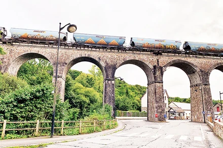 Một góc thành phố Vitré.