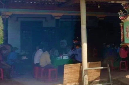 Nhà của hai cháu bé bị đuối nước tại huyện Lệ Thủy.