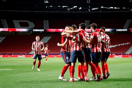 Atletico sẽ giành chức vô địch La Liga nếu giành chiến thắng trong hai trận cuối của mùa giải. (Ảnh: Atletico Madrid)