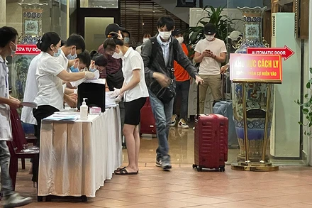 Khu cách ly tại khách sạn Kim Sơn, TP Hải Dương tối 20-5.