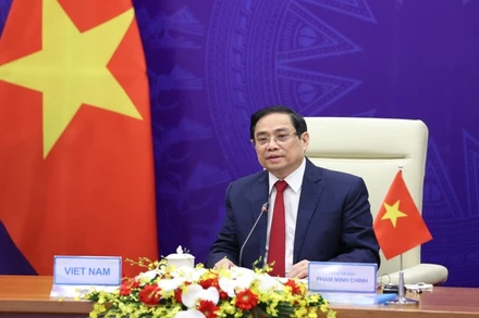 Thủ tướng Chính phủ Phạm Minh Chính tham dự Hội nghị. (Ảnh: Bộ Ngoại giao)