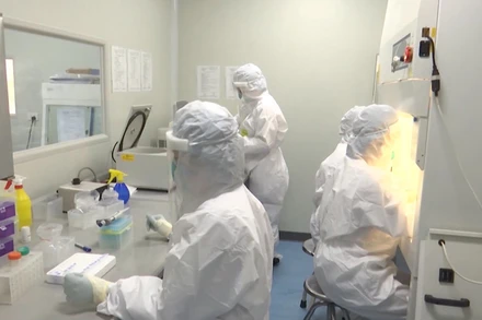 Bắc Ninh lấy mẫu xét nghiệm ngẫu nhiên phục vụ công tác phòng, chống Covid-19. (Ảnh: Đài PTTH Bắc Ninh)