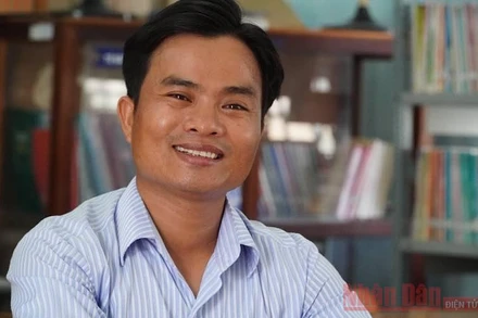 Thầy giáo Võ Văn Cư, trường THPT Nguyễn Văn Trỗi, huyện Tánh Linh (Bình Thuận). (Ảnh: CTV)