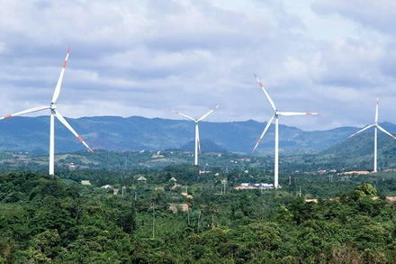 Dự án điện gió tại huyện Hướng Hóa, Quảng Trị. Ảnh: Báo Đầu tư