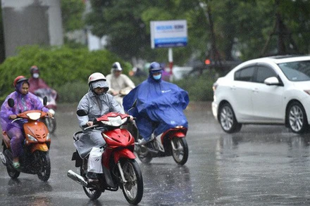 Đêm nay, 4-5, ở các tỉnh Bắc Bộ có mưa vừa, mưa to và dông, cục bộ có mưa rất to. (Ảnh minh họa)