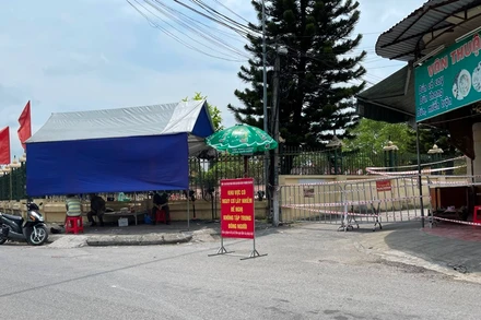 Ổ dịch ở xóm Gốc Mít, phố Chương Dương, TP Hải Dương, sáng 21-5, thêm hai bệnh nhân Covid-19 được công bố.