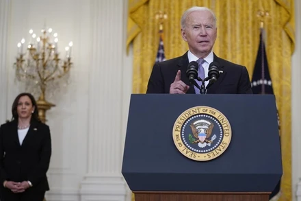 Tổng thống Biden phát biểu tại Nhà Trắng, ngày 17-5. (Ảnh: AP)