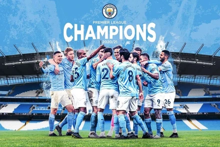 Man City của pep Guardiola vô địch Premier League 2020/21 sớm ba vòng. (Ảnh: ManCityFC)