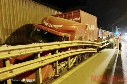 Hiện trường vụ tai nạn.