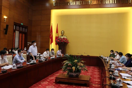 Bộ trưởng Y tế Nguyễn Thanh Long tại buổi làm việc.