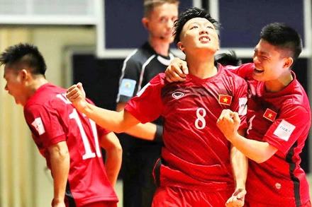 Đội tuyển Futsal Việt Nam đang hướng tới VCK FIFA Futsal World Cup với tinh thần quyết tâm cao độ. (Ảnh: VFF)