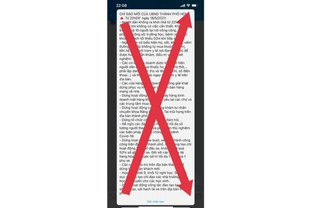 Nội dung thông tin giả lan truyền trên mạng xã hội tối 18-5.