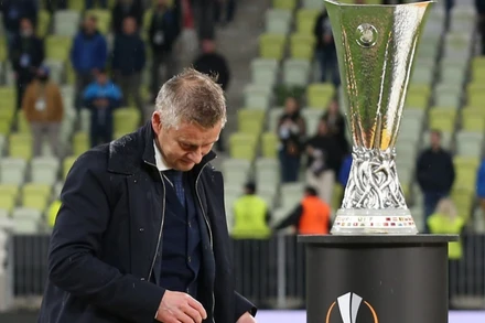 Solskjaer đã không thể sở hữu danh hiệu đầu tiên với tư cách HLV MU. (Ảnh: Getty Images)