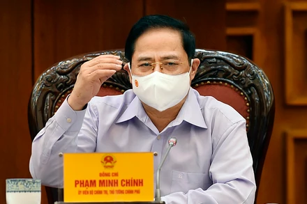 Thủ tướng Phạm Minh Chính chủ trì cuộc họp. Ảnh: NHẬT BẮC