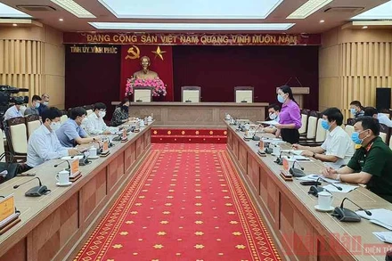 Đoàn công tác của Bộ Y tế làm việc với lãnh đạo tỉnh Vĩnh Phúc.