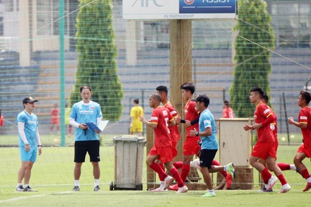 Ban huấn luyện đã tiến hành đánh giá, rà soát lực lượng ĐT U22 Việt Nam sau hơn một tuần tập luyện. (Ảnh: VFF)
