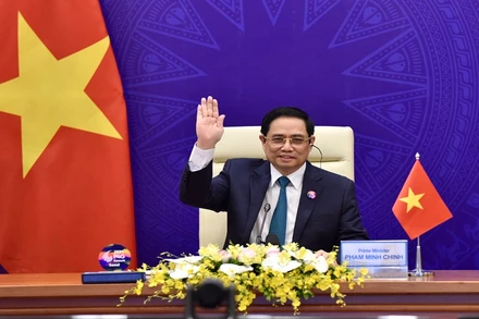 Thủ tướng Chính phủ Phạm Minh Chính tại Hội nghị. (Ảnh: Trần Hải)