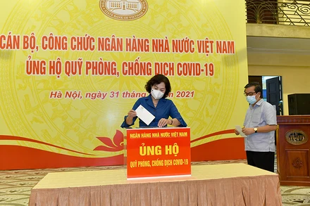 Ngân hàng Nhà nước ủng hộ quỹ phòng, chống dịch Covid-19