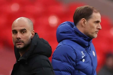 Những lần đối đầu trước, Guardiola thắng 4, Tuchel thắng 3. (Ảnh: Getty Images)  