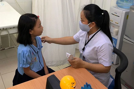 Quan tâm chăm sóc sức khỏe học sinh, sinh viên (Ảnh minh họa, chụp trước ngày 27/4/2021).