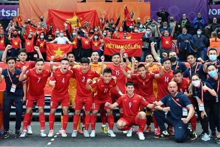 Đội tuyển futsal Việt Nam khép lại hành trình tại Futsal World Cup 2021. (Ảnh: VFF)