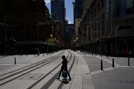 Thành phố Sydney ở bang New South Wales, Australia đang trong lệnh phong tỏa để hạn chế sự lây lan của dịch Covid-19. (Ảnh: Reuters)