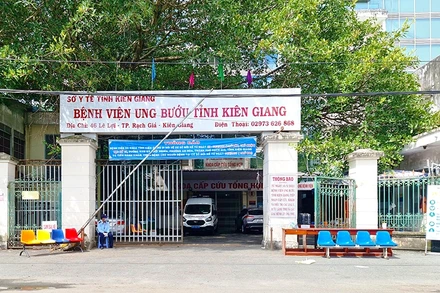 Một cơ sở thu dung và điều trị F0 tại TP Rạch Giá (Kiên Giang).