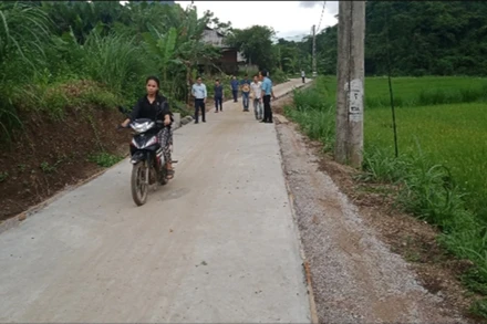 Tuyến đường xóm Lũng Luông sẽ hoàn thành trước tiến độ hai tháng, đáp ứng mong đợi của người dân.