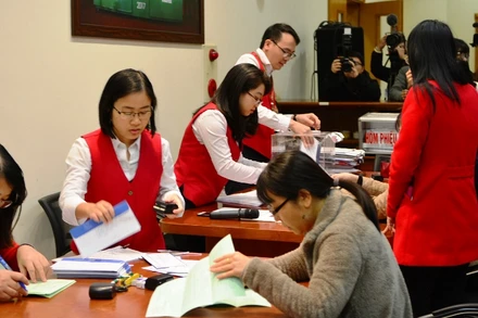 Một phiên đấu giá cổ phần tại Sở GDCK Hà Nội. (Ảnh minh họa)