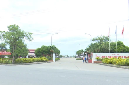 Công ty Giày Rieker Việt Nam, nơi xảy ra ổ dịch tại thị xã Điện Bàn.
