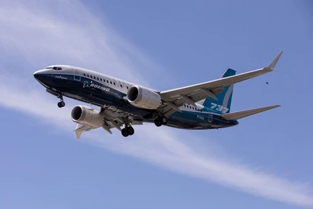 Máy bay Boeing 737 MAX hạ cánh sau chuyến bay thử tại Boeing Field, Washington, Mỹ, ngày 29/6/2020. (Ảnh: Reuters)