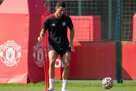 Ronaldo đã sẵn sàng ra mắt Premier League 1 lần nữa. (Ảnh: Manchester United)