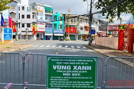 Một chốt bảo vệ vùng xanh ở TP Rạch Giá.