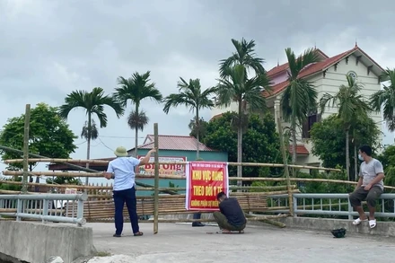 Huyện Hải Hậu (Nam Định)dỡ bỏ phong tỏa nhiều nơi.