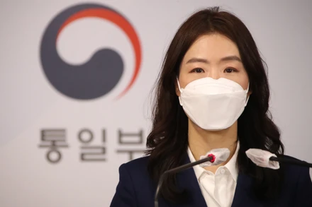 Người phát ngôn Bộ Thống nhất Hàn Quốc Lee Jong-joo. (Ảnh: Yonhap)