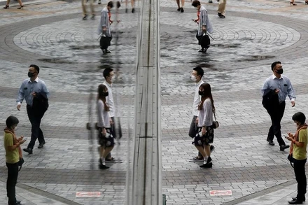 Hiện Nhật Bản đang duy trì tình trạng khẩn cấp đối với 19 địa phương, trong đó có thủ đô Tokyo. (Ảnh: Reuters)