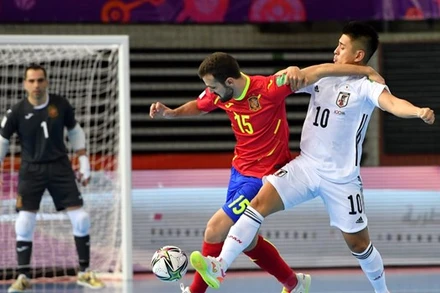 Tây Ban Nha đã bùng nổ với tỷ số 4-2 trong trận đấu cùng Nhật Bản. (Ảnh: AFC)