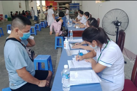 Ngay sau khi khánh thành công trình, Trung tâm Y tế TP Thái Nguyên đưa công trình vào sử dụng phục vụ tiêm vaccine phòng Covid-19 cho nhân dân.