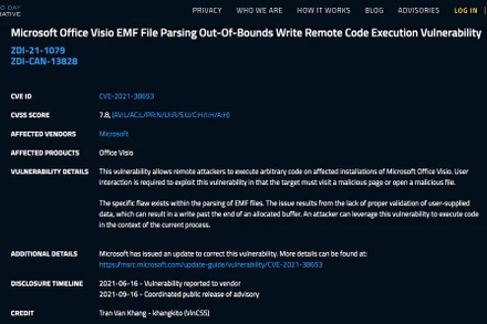 Thông tin từ website Microsoft về các lỗ hổng bảo mật do chuyên gia Trần Văn Khang phát hiện.