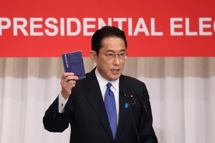 Ông Fumio Kishida phát biểu ý kiến tại Tokyo, ngày 17/9. (Ảnh: Reuters)