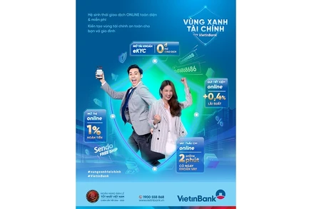 Poster chiến dịch “Vùng xanh tài chính”.