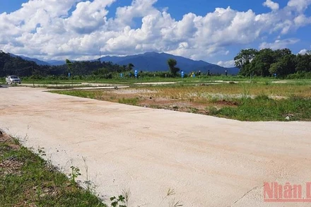 Sân tập lái xe dù chưa thực hiện đầy đủ quy định của pháp luật nhưng đã đưa vào vận hành một thời gian. 