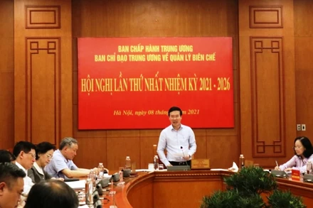 Đồng chí Võ Văn Thưởng phát biểu kết luận Hội nghị. (Ảnh: dangcongsan.vn)