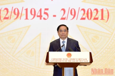 Thủ tướng Phạm Minh Chính phát biểu tại Lễ kỷ niệm.