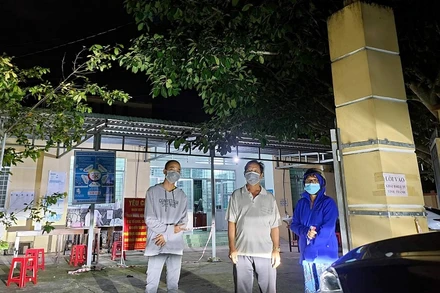 Em N.H.T đã về đến Tram y tế xã Mong Thọ B vào đêm 15/9.