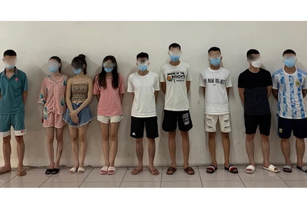 Một nhóm đối tượng tụ tập sử dụng ma túy trong chung cư bị lực lượng Công an phát hiện.