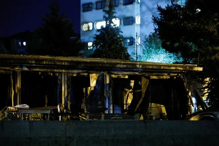 Hiện trường đám cháy. (Ảnh: Reuters)